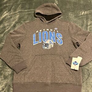 Detroit Lions combine Men’s grey hoodie size L NEW